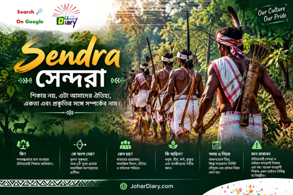 সাঁওতালি আদিবাসীদের ঐতিহ্যবাহী সেন্দরা ও শিকার সংস্কৃতি – JoharDiary